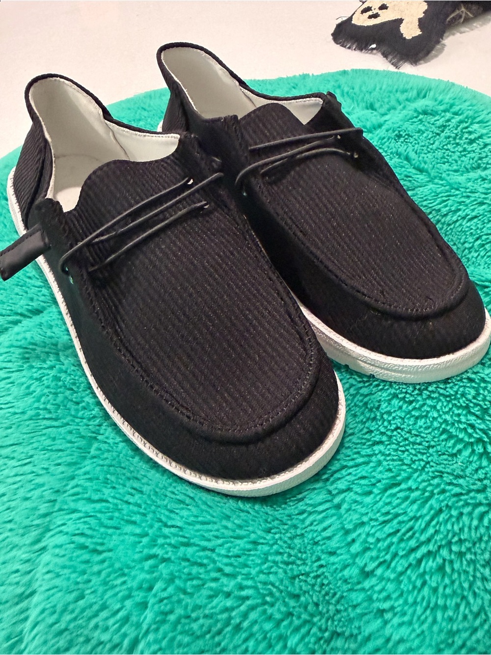 Comfort Slip-On Women’s Black Textile Slippers size 39
